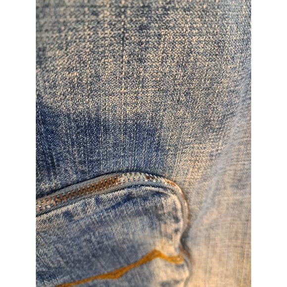 OMAVI NEW! DEADSTOCK! VINTAGE 90'S Baggy Med Wash Jeans Size 36 Streetwear - Picture 10 of 13